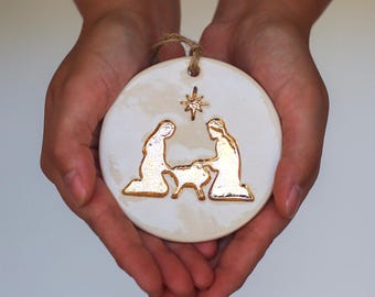 Ceramic Christmas Story Ornament Set