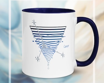 Cancer Constellation Ceramic Mug | Astrology Gift for Water Signs