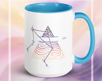 Libra Constellation Ceramic Mug | Astrology Gift for Air Signs