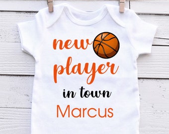 Personalized Basketball Baby Clothes: Custom Baby Boy Outfit