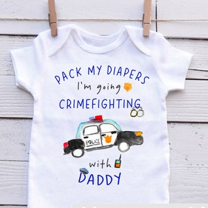 Police baby clothes Daddy police officer baby gift My daddy is a Police baby outfit police baby onsie police onesie police baby boy outfit