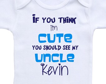 Funny Uncle Baby Bodysuit – Gift for Nephew/Niece