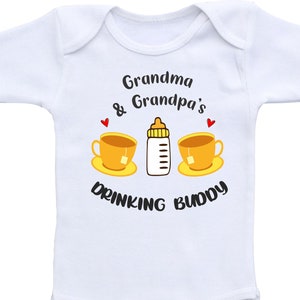 Grandma and Grandpa baby outfits granddaughter gifts from grandma baby clothes for baby grandson gift grandparents baby bodysuit