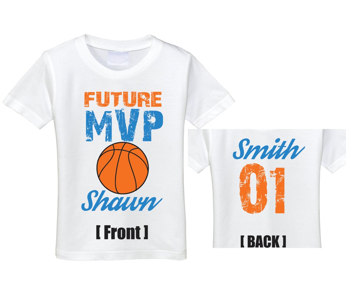 Basketball Tshirt Kids Personalized Basketball Shirt Toddler Etsy