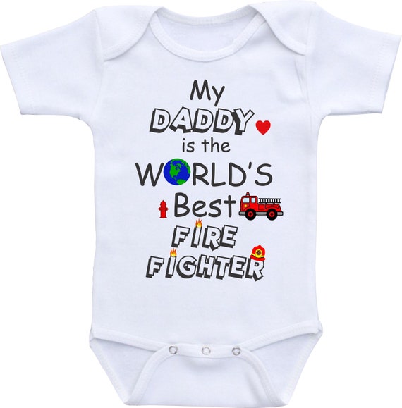 baby firefighter onesie