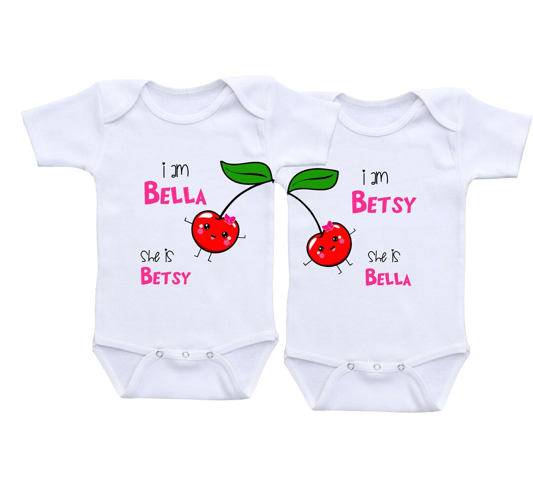 Baby Girl Twins Baby Gifts for Twins Onsie Twin Baby Girls Twin Baby