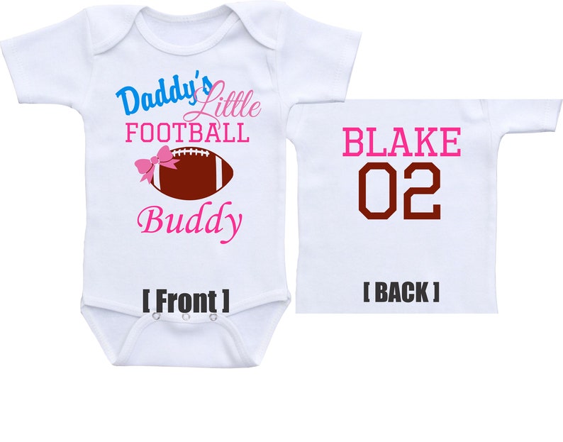 Daddy's Little Football Buddy,Football Sports Outfit Football Season Onesies,Football Onesie baby girl football outfit,football babyshirt image 1