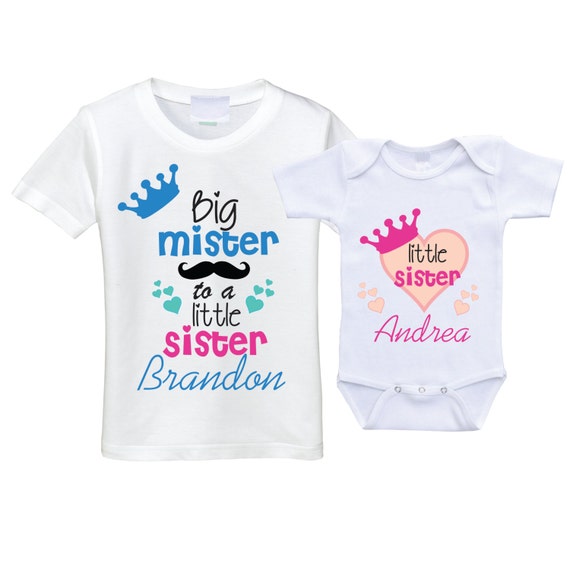 big sister shirt little brother onesie