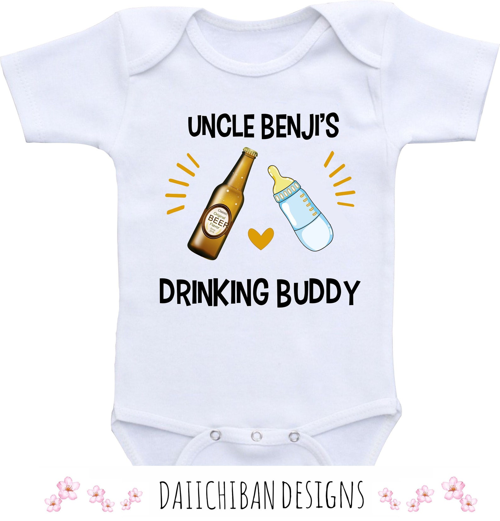 Uncle Baby Girl Clothes Uncle Onesie for Girl Uncle Baby Boy Etsy
