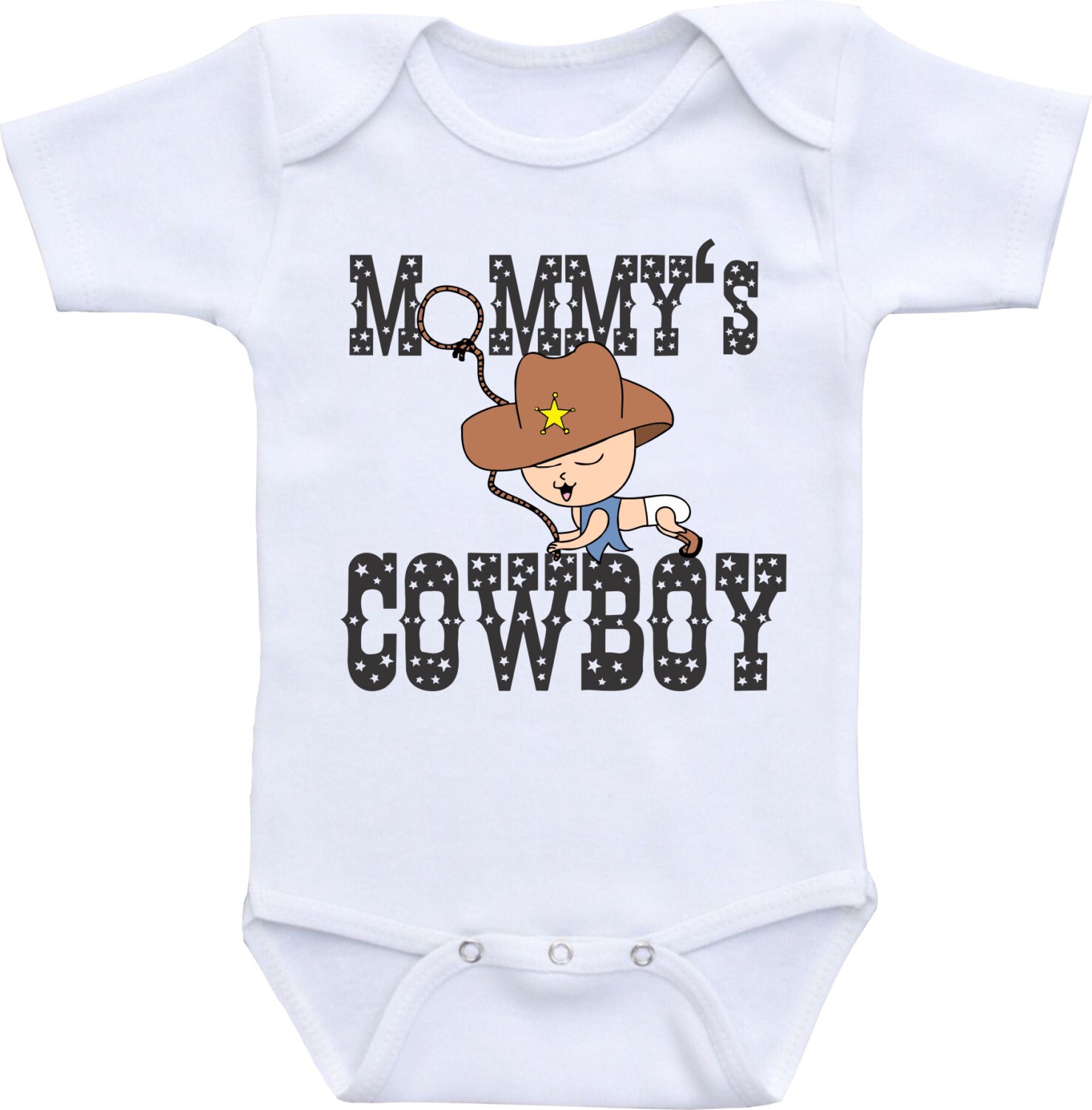 Mommy's Cowboy Baby Onesie Cowboy onesie for boys onesie Etsy