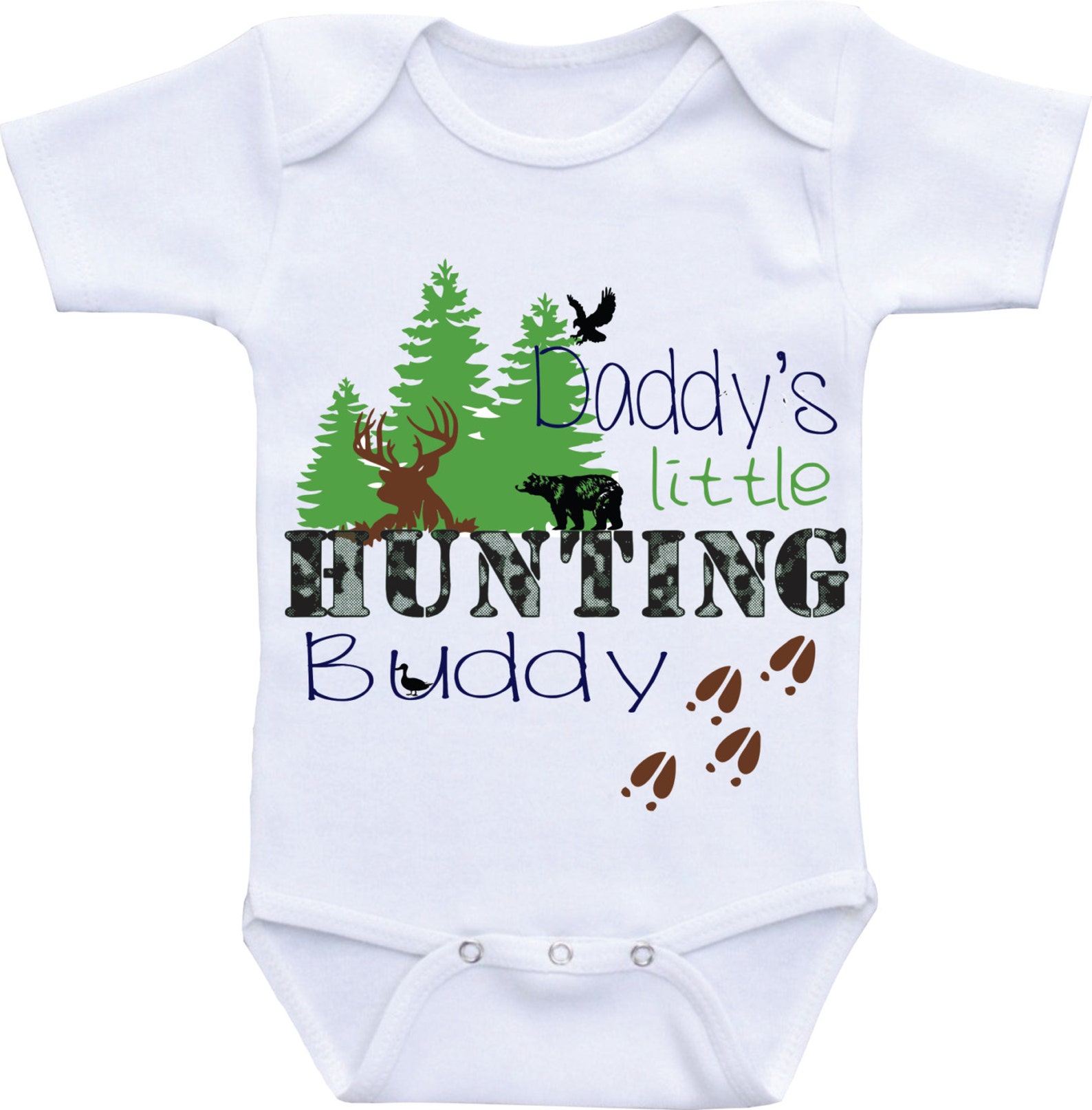 Daddy's Hunting Buddy Onesie for Baby Boy Hunting Season - Etsy