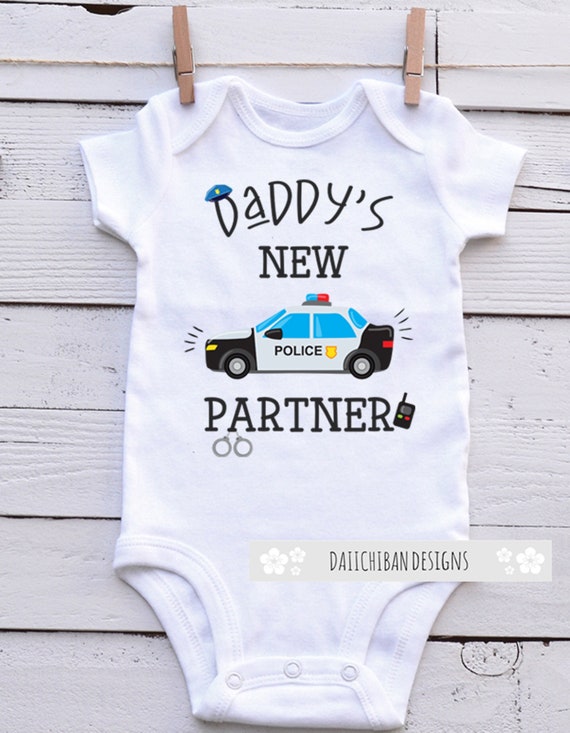 Daddys partner in crime   baby body suit or bib vest 