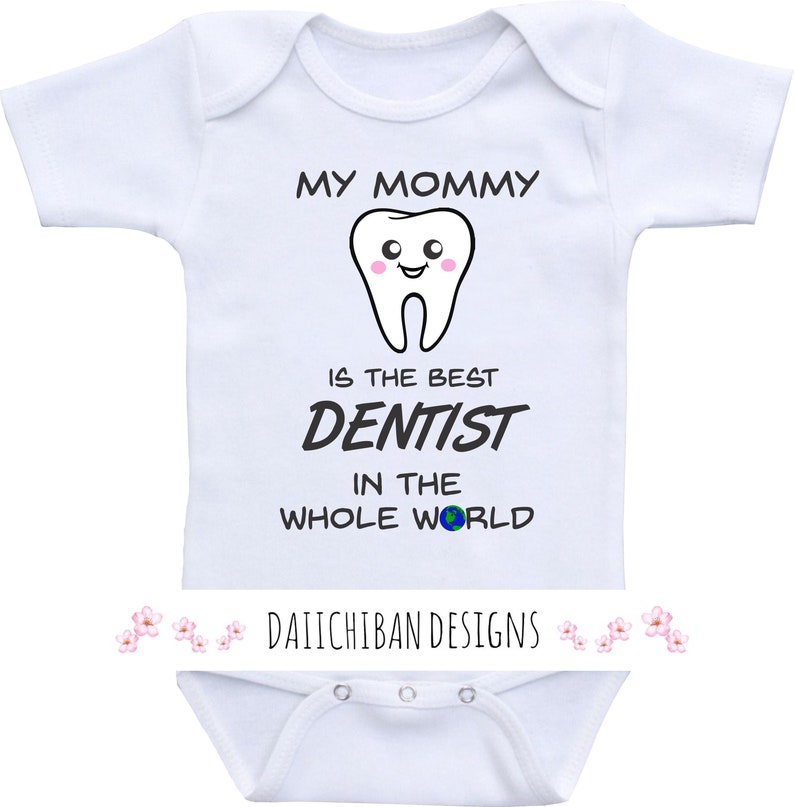 My Mom is a Dentist Baby Gifts Dentist Onesie Mommy Dentist Etsy
