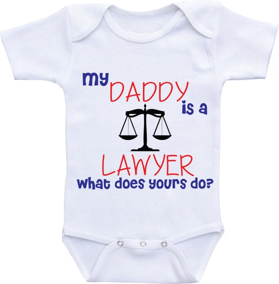 lawyer baby onesie