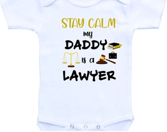 My Dad is a lawyer onesie daddy is a lawyer dad shirt attorney baby gift lawyer baby onesie attorney work product onesie attorney baby gift