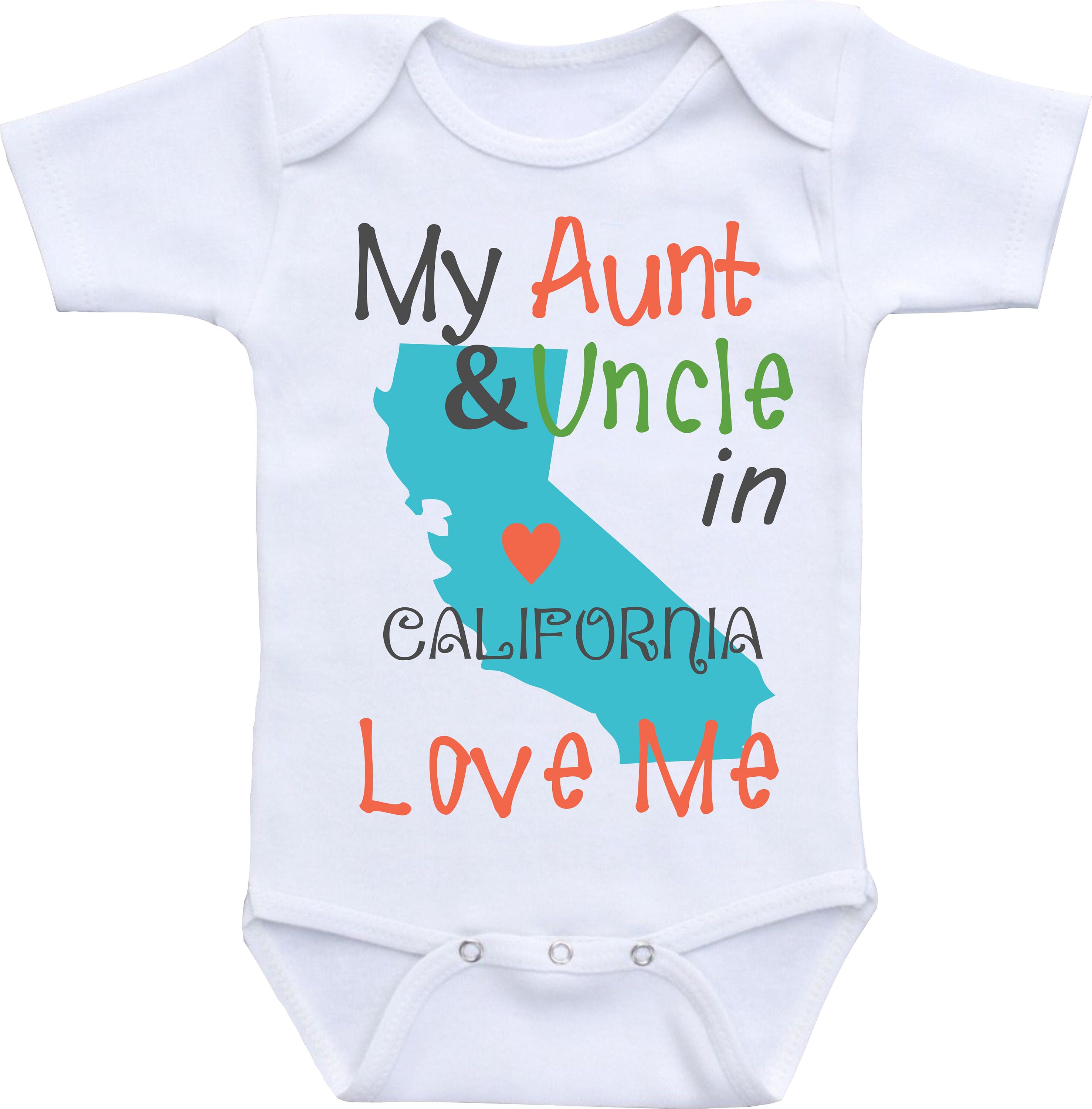 My Aunt And Uncle Love Me Onesies Auntie Shirt From Different Etsy