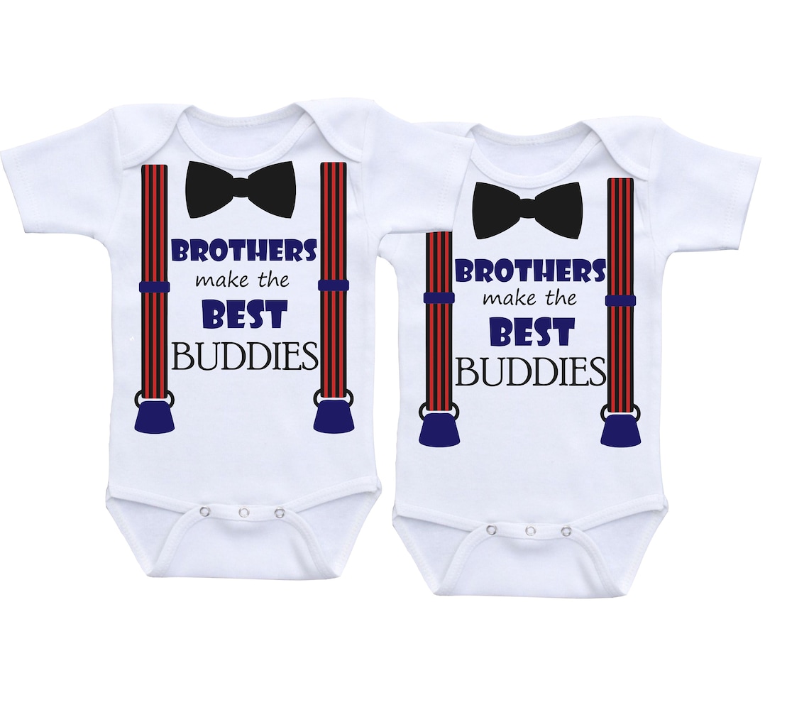 Twin Onesies Twin baby gift Twins Onesies Twin boy outfits Etsy