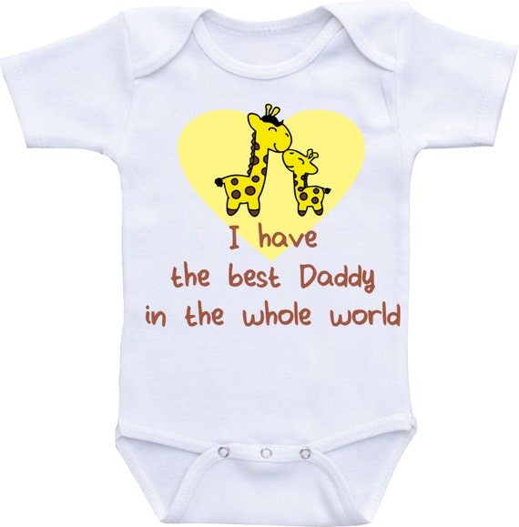 Father Gift Best Daddy Onesie Baby Onsies Dad Ever Shower For Girl Boy Babyshower