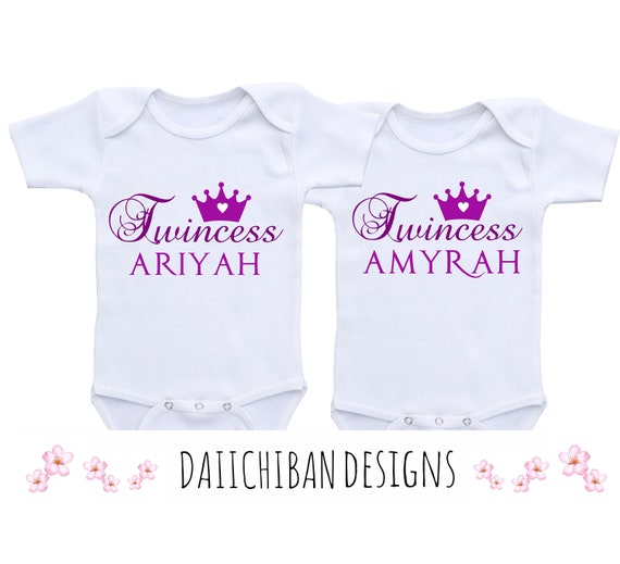 twin girl onesies