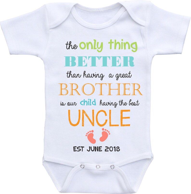 Uncle Baby Announcement Shirt Brother Promoted to Uncle Etsy