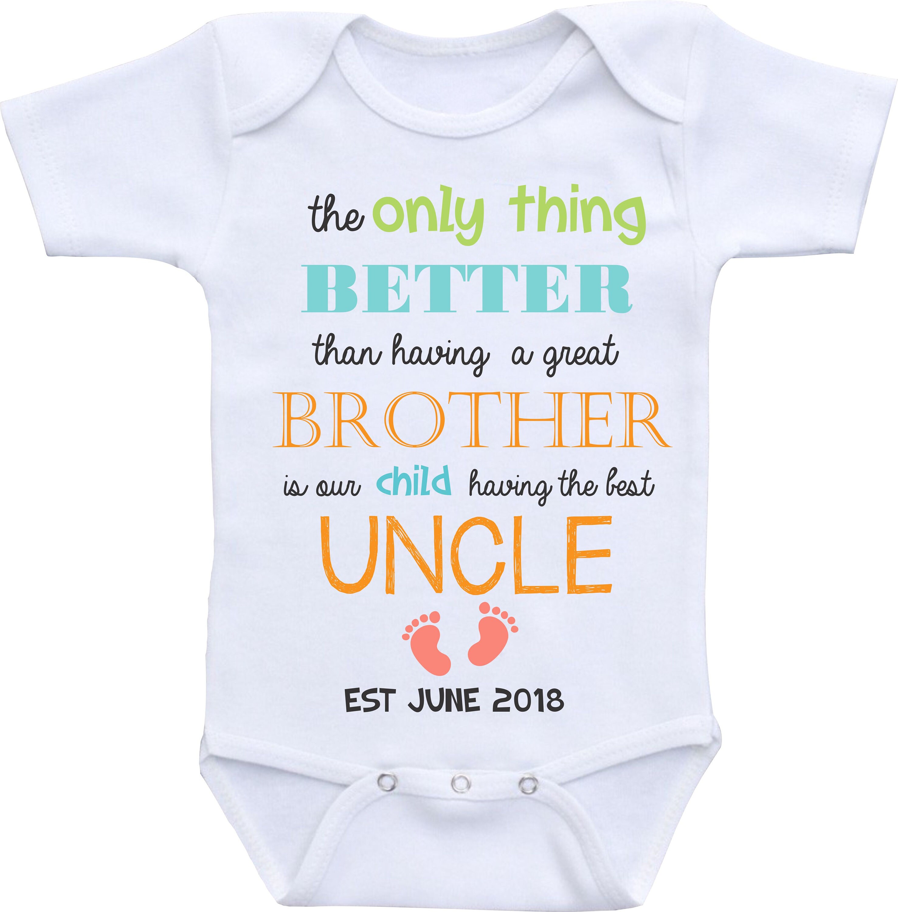 Uncle Baby Announcement shirt Brother Promoted to Uncle Etsy