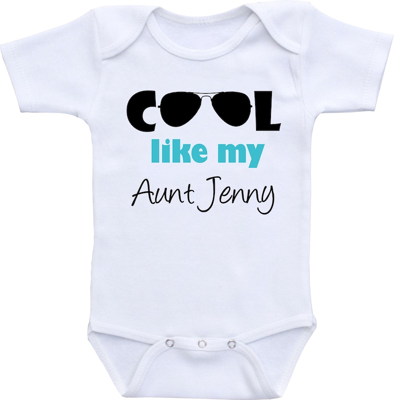 Aunt Onesie Boy Auntie Baby Clothes Aunt Onesie Girl Niece Etsy