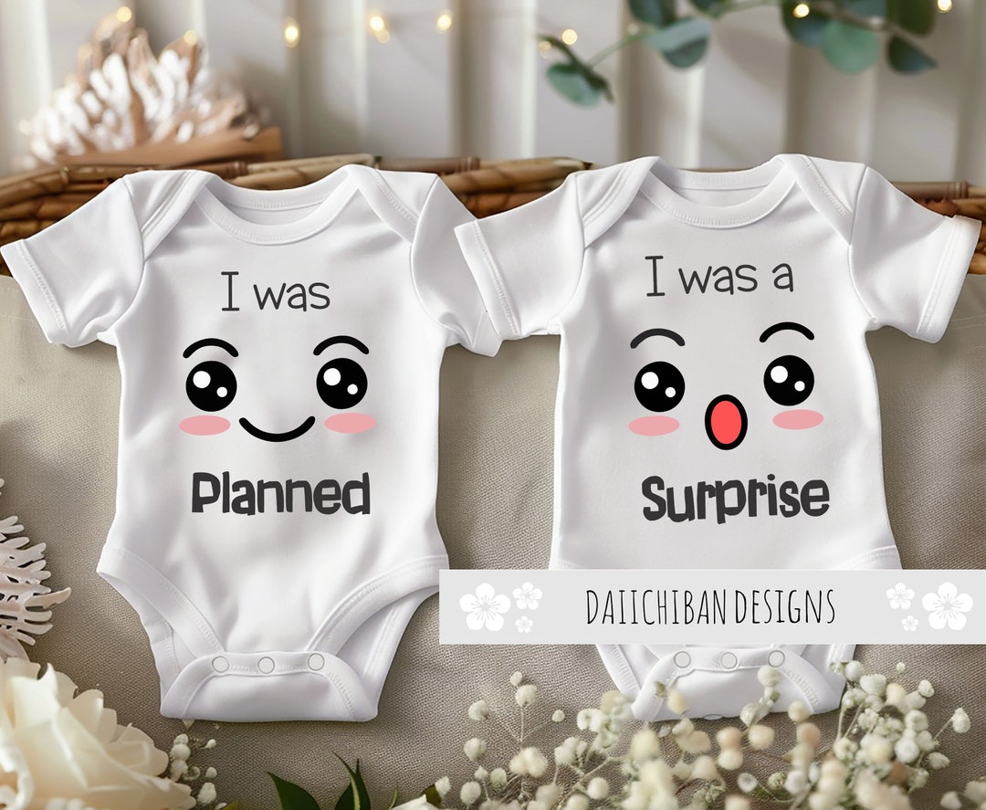 Funny Matching Twin Baby Clothes Twins Baby Gift Boy and Girl Twin ...