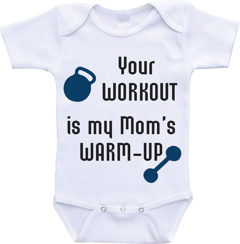 Workout Onesiesyour Workout is My Mom's Warmup Onesie Etsy