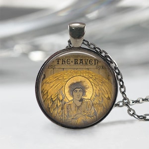 Gothic Jewelry • Edgar Allan Poe Necklace • The Raven Necklace