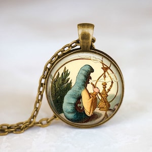 Alice In Wonderland Jewelry • Alice In Wonderland Hookah • Alice Jewelry • Fairy Tale Jewelry • Alice Necklace