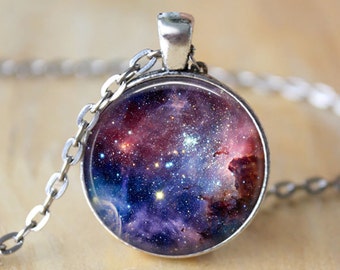 Carina Nebula Galaxy Necklace Carina Necklace Galaxy Jewelry Nebula Necklace Space Jewelry Universe Pendant Art Pendant Gift for Her