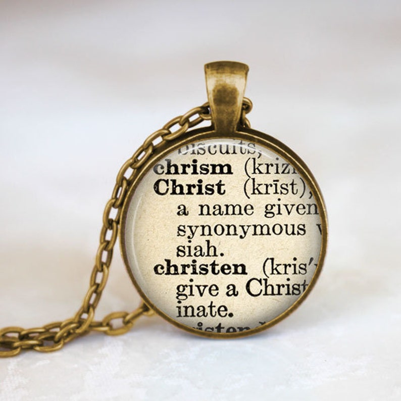 Christ Necklace Christian Jewelry Christ Definition Etsy