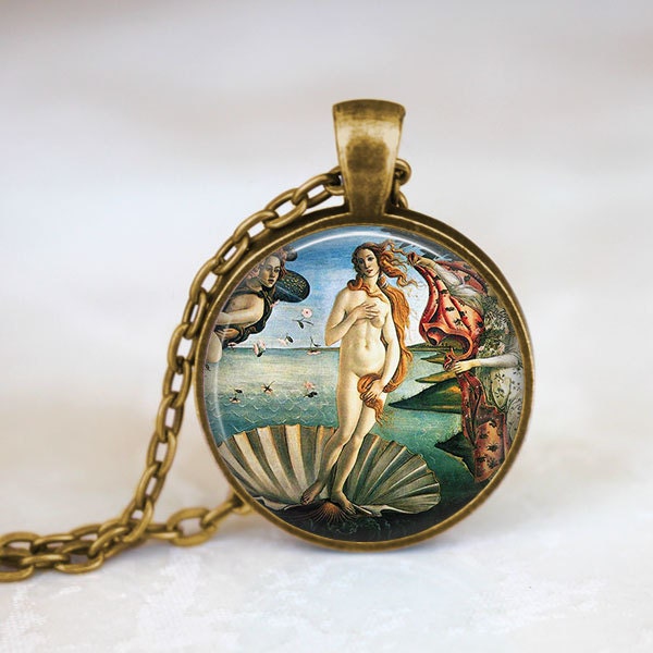 The Birth of Venus • Botticelli • Renaissance • Roman Goddess Jewelry • Famous Painting • Art Jewelry