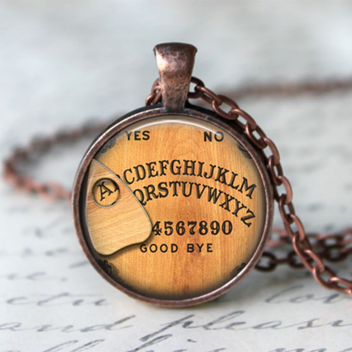 Ouija Board Necklace Gothic Jewelry Halloween Jewelry Etsy