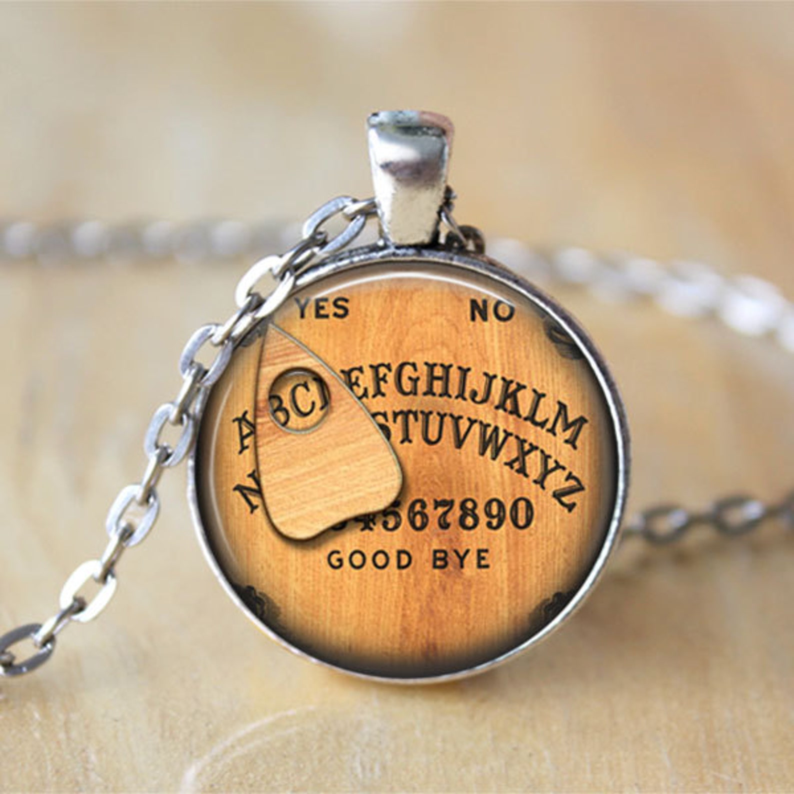 Ouija Board Necklace Gothic Jewelry Halloween Jewelry Etsy