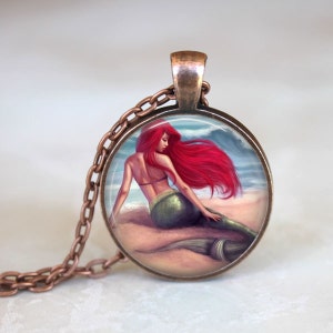 Colar Pequena Sereia • Joias Sereia • Pingente de Arte