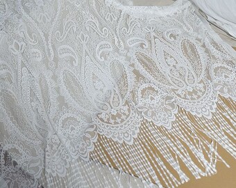 1.3x1.5 meters/piece! 2021 NEW handmade Lace fabric- French style, Gorgeous chantilly lace fabric from France