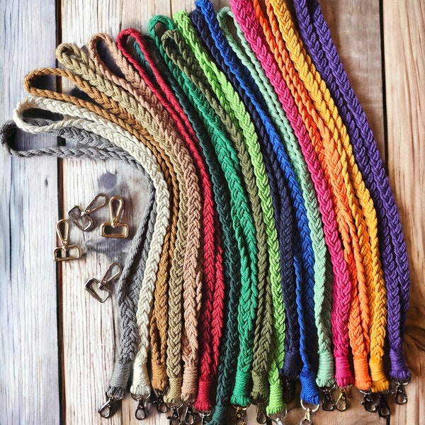 Macrame Braided Lanyard Keychain/ CUSTOMIZE/ Teachers Gift/Office Gift/Boho