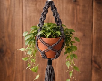 Mini Macrame Plant Hanger | Natural Cotton | Small Plant Decor