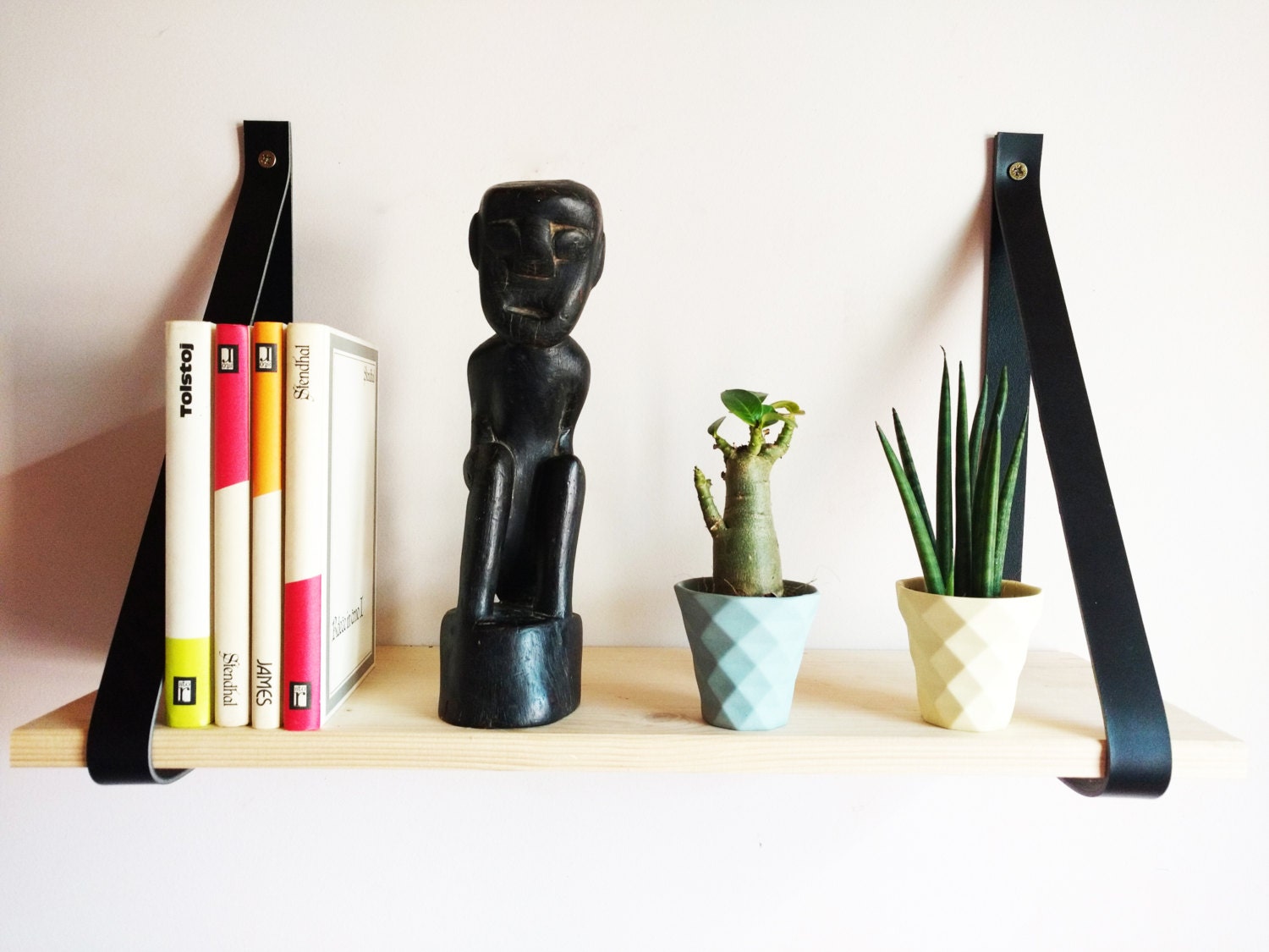 Black Leather Strap Shelf 3mm / 7.5oz Thick Vegetable Tanned Etsy