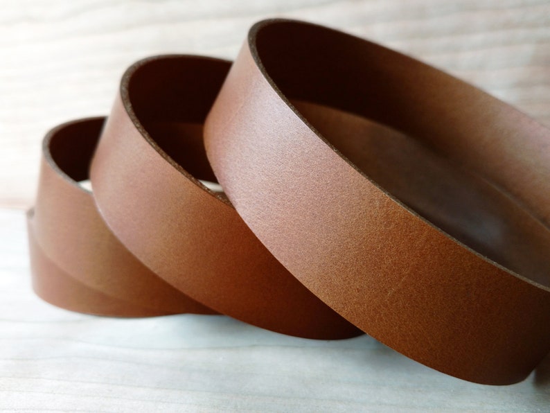 46 Dark Tan Vegetable Tanned Leather Strap 2mm / 5oz Etsy