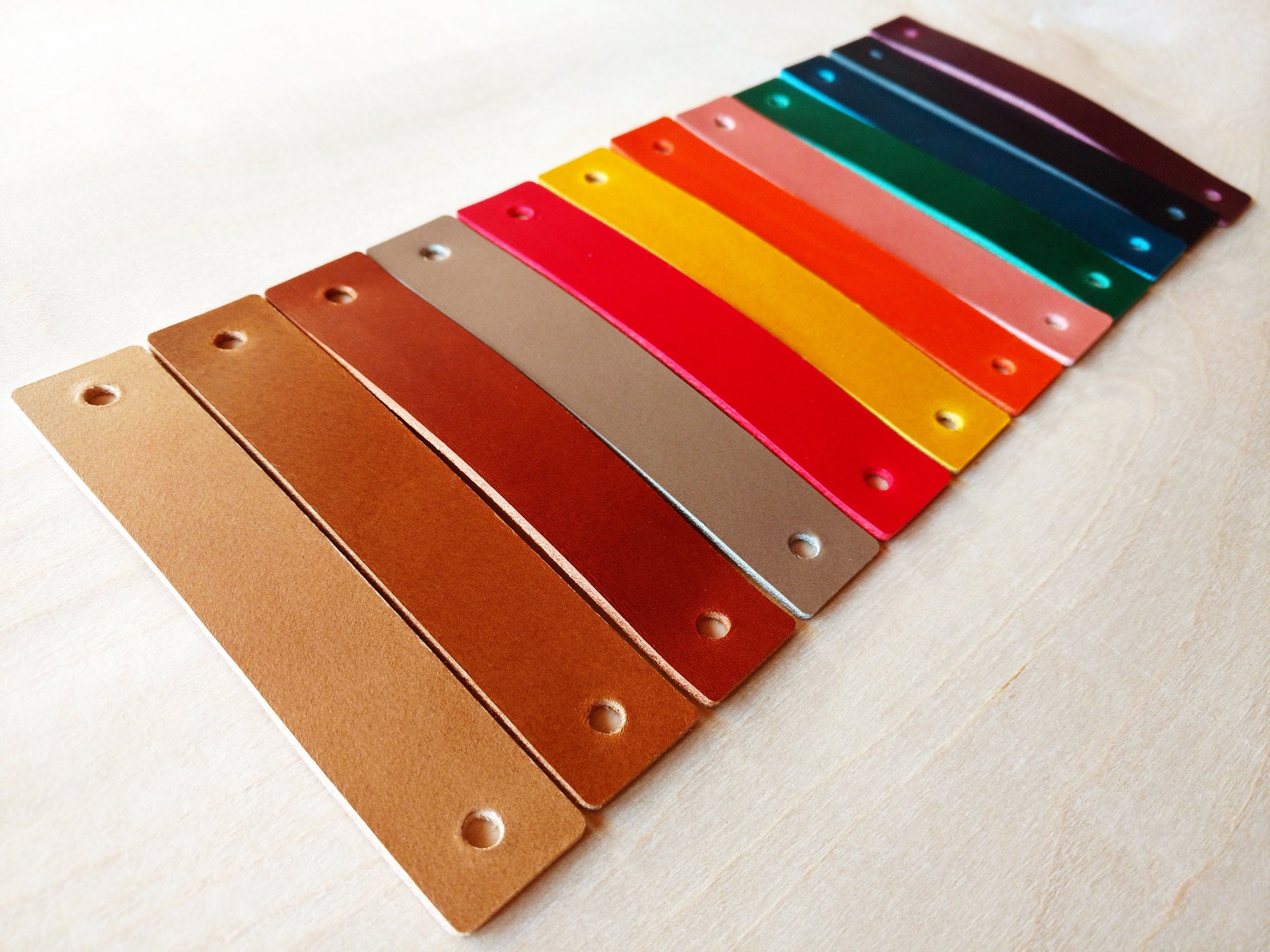 Leather Handles 3mm/7.5oz Thick, Drawer, Dresser, Cabinets, Door Hand…