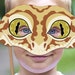 Gecko Printable Mask DIY Halloween Costume Reptile Lizard Animal Masks ...