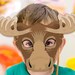 Moose Mask Printable Halloween Costume Woodland Party Animal Masks Reindeer Deer Stag Forest ...