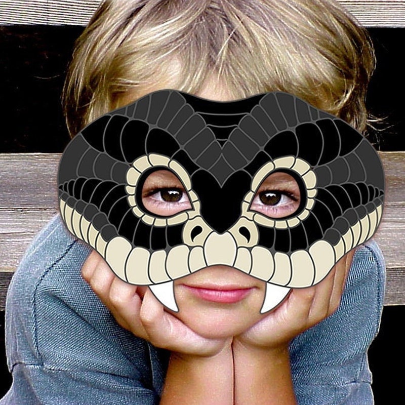 Reptile Mask Halloween Etsy