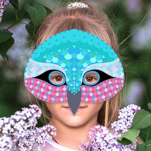 Hummingbird Mask Printable Little Bird Costume Animal Halloween PDF ...