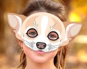 Chihuahua Dog Mask Printable Costume Cute Puppy Animal - Etsy
