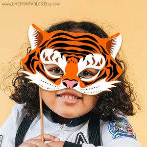 Tiger Mask Printable Halloween Costume Animal Masks Childrens - Etsy