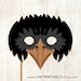 Crow Raven Mask Printable Halloween Costume Blackbird Animal Rook Paper ...