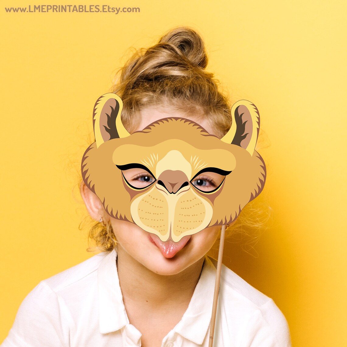 Camel Printable Mask Halloween Costume Safari Egypt Dromedary Animal ...